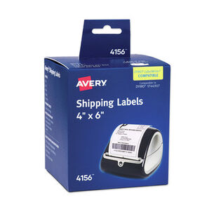 REGISTER AND THERMAL PAPER | Avery 04156 4 in. x 6 in. Multipurpose Thermal Labels - White (220/Roll, 1 Roll/Box)