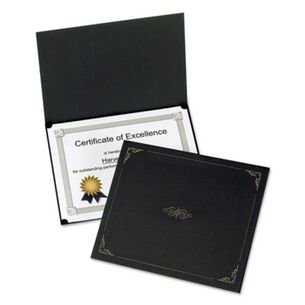 OFFICE DECOR | Oxford 29900055BGD 11.25 in. x 8.75 in. Certificate Holder - Black (5/Pack)