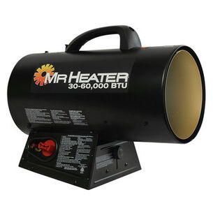 HEATING COOLING VENTING | Mr. Heater MHQ60FAV 30,000 - 60,000 BTU Forced Air Propane Heater