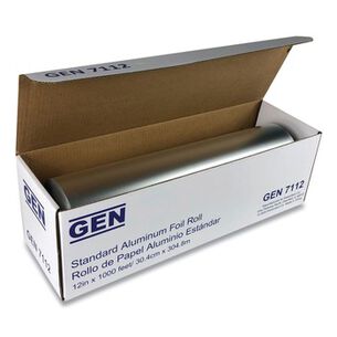 FOOD WRAPS | GEN GEN7112 12 in. x 1000 ft. Standard Aluminum Foil Roll