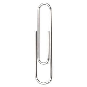 PAPER CLIPS | ACCO A7072380I Paper Clips with Trade Size 1 - Silver (100 Clips/Box, 10 Boxes/Pack)