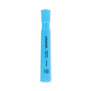 HIGHLIGHTERS | Universal UNV08864 Fluorescent Ink Chisel Tip Desk Highlighters - Blue (1 Dozen)