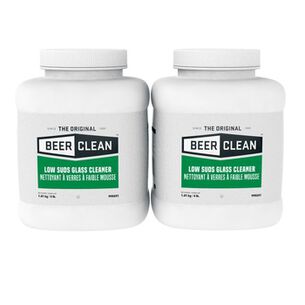 GLASS CLEANERS | Diversey Care 990241 4 lbs. Powder Container Beer Clean Glass Cleaner - Unscented (2/Carton)