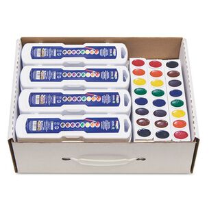 WATERCOLORS | Prang X08020 8 Pallete Sets and Refill Strips Assorted Colors Professional Watercolor (36/Pack)