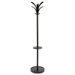 WALL RACKS AND HOOKS | Alba PMBRION 13.75 in. x 13.75 in. x 66.25 in. Brio Coat Stand - Black