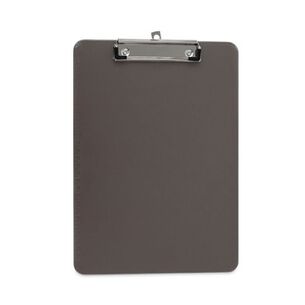 CLIPBOARDS | Universal UNV40311 Low-Profile Plastic Clipboard with 0.5 in. Clip Capacity for 8.5 x 11 Sheets - Translucent Black