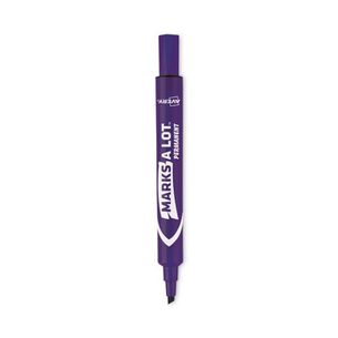 MARKERS | Avery 08884 MARKS A LOT Broad Chisel Tip Large Desk-Style Permanent Marker - Purple (1-Dozen)