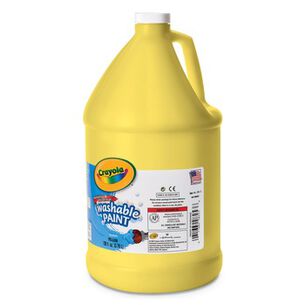 ACRYLIC TEMPERA PAINTS | Crayola 542128034 1 gal. Bottle Washable Paint - Yellow