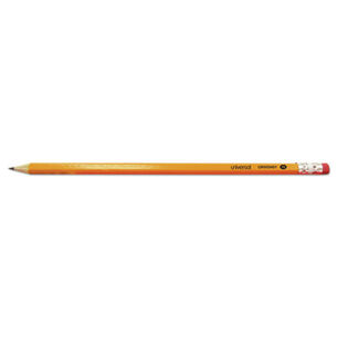 PENCILS | Universal UNV55401 HB #2 Pre-Sharpened Woodcase Pencil - Black Lead, Yellow Barrel (24/Pack)