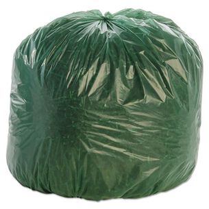 TRASH BAGS | Stout by Envision G3340E11 Controlled Life-Cycle 33 in. x 40 in. 1.1 mil. 33 Gallon Plastic Trash Bags - Green (40/Box)