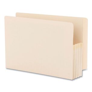 FILE JACKETS AND SLEEVES | Smead 76124 3.5 in. Expansion Manila End Tab File Pockets - Legal, Manila (25/Box)
