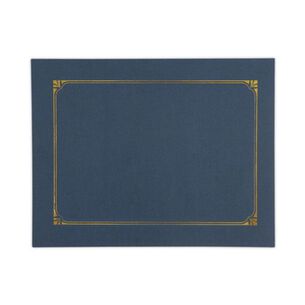 FRAMES | Universal UNV76897 8-1/2 in. x 11/8 in. x 10 in. A4 Certificate/Document Cover - Navy (6/Pack)