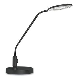 LAMPS | Alera ALELEDM765B 6.88 in. W x 16.63 in. D x 16.75 in. H 3 Diopter Clamp-On LED Desktop Magnifier - Black