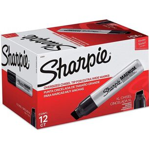 PERMANENT MARKERS | Sharpie 44001A Broad Chisel Tip Magnum Permanent Marker - Black (12/Carton)