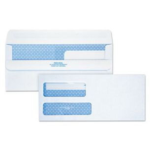 MAILING PACKING AND SHIPPING | Quality Park QUA24519 Double Window Redi-Seal Security-Tinted Envelope, #9, Commercial Flap, Redi-Seal Closure, 3.88 X 8.88, White, 250/carton