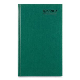 RECORDKEEPING AND FORMS | National 56131 Emerald Series 12.25 in. x 7.25 in. Sheets Account Book - Green