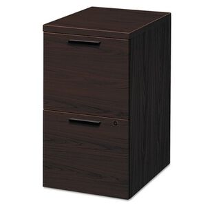 OFFICE CARTS AND STANDS | HON H105104.NN 15.75 in. x 22.75 in. x 28 in. 10500 Series 2-Drawers: Box/Box/File Legal/Letter Mobile Pedestal File - Mahogany