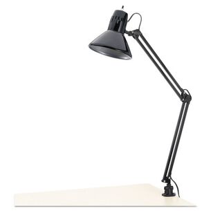 OFFICE LIGHTING | Alera ALELMP702B 6.75 in. W x 20 in. D x 28 in. H Adjustable Clamp-On Architect Lamp - Black