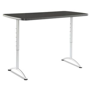 OFFICE DESKS AND WORKSTATIONS | Iceberg 69317 ARC 30 in. x 60 in. x 30 - 42 in. Height-Adjustable Table - Graphite/Silver