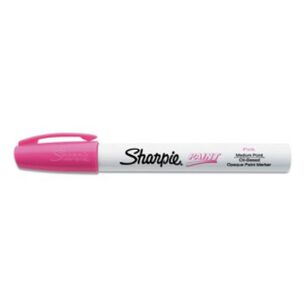 MARKERS | Sharpie 2107621 Medium Bullet Tip Permanent Paint Marker - Pink (1 Dozen)