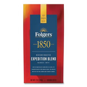 FACILITY MAINTENANCE SUPPLIES | Folgers 2550060514 12 oz. Bag Expedition Blend Medium Roast Ground Coffee
