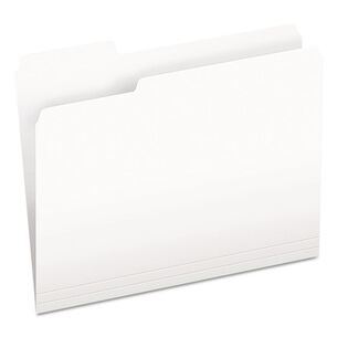 FILE FOLDERS | Pendaflex 152 1/3 WHI 1/3-Cut Tabs Assorted Letter Size Colored File Folders - White (100/Box)