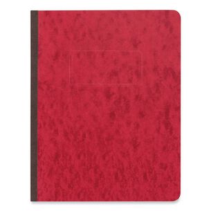 REPORT COVERS AND POCKET FOLDERS | Universal UNV80579 8.5 in. x 11 in. 3 in. Capacity 2-Piece Prong Fastener Pressboard Report Cover - Executive Red