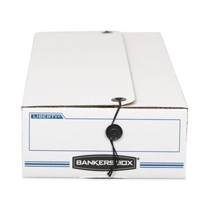 MAILING BOXES AND TUBES | Bankers Box 00005 LIBERTY 11 in. x 24 in. x 5 in. Check and Form Boxes - White/Blue (12/Carton)