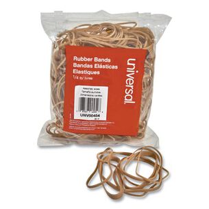 RUBBER BRANDS | Universal UNV00454 4 oz. Box  Size 54 (Assorted )Rubber Bands - Beige (1 Pack)