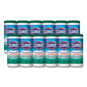 DISINFECTANTS | Clorox 01593 1-Ply Disinfecting Wipes - Fresh Scent, White (35/Canister, 12 Canisters/Carton)