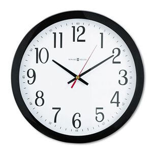 OFFICE ELECTRONICS AND BATTERIES | Howard Miller 625-166 16 in. Black Frame Gallery Wall Clock
