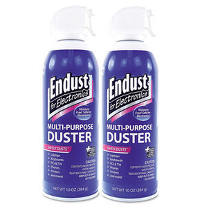 OFFICE ACCESSORIES | Endust 11407 Compressed Air Duster For Electronics, 10oz, 2 Per Pack