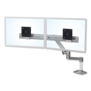 MONITOR STANDS | Ergotron 45-489-026 LX Dual Direct Polished Aluminum Monitor Arm For 25 in. Monitors