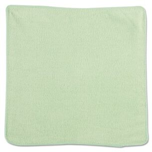 CLEANING CLOTHS | Rubbermaid Commercial 1820578 12 in. x 12 in. Microfiber Cleaning Cloths - Green (24/Pack)
