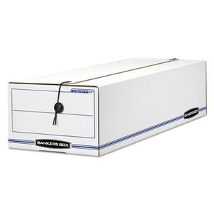 MAILING BOXES AND TUBES | Bankers Box 00018 Liberty 9 in. x 24.25 in. x 7.5 in. Check and Form Boxes - White/Blue (12/Carton)