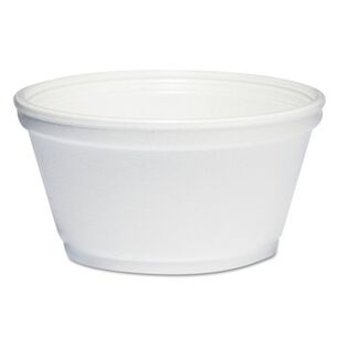 KITCHEN | Dart 8SJ20 8 oz. Extra Squat Foam Container - White (50 Packs/Carton)