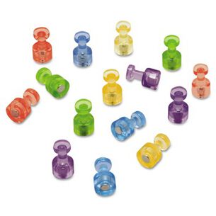 PUSH PINS | Quartet MPPC 0.75 in. Magnetic "Push Pins" - Assorted (20/Pack)
