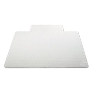 OFFICE CHAIR MATS | Alera CM1J232ALEPL Occasional Use 45 in. x 53 in. Wide Lip Studded Chair Mat for Flat Pile Carpet - Clear