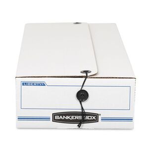 MAILING BOXES AND TUBES | Bankers Box 00003 LIBERTY 6.25 in. x 24 in. x 4.5 in. Check and Form Boxes - White/Blue (12/Carton)
