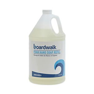 SKIN CARE AND HYGIENE | Boardwalk 5005-04-GCE00 1 Gallon Herbal Mint Scent Foaming Hand Soap - Light Yellow (4/Carton)