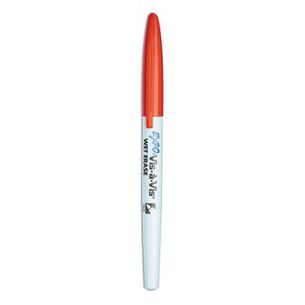 MARKERS | EXPO 16002 Fine Bullet Tip Vis-a-Vis Wet Erase Marker - Red (1 Dozen)