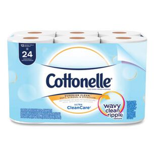 TOILET PAPER | Cottonelle 12456 Septic Safe Clean Care Bathroom Tissue - White (170 Sheets/Roll, 48 Rolls/Carton)