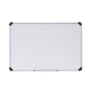 OFFICE PRESENTATION SUPPLIES | Universal UNV43841 36 in. x 24 in. Deluxe Porcelain Magnetic Dry Erase Board - White Surface, Aluminum Frame