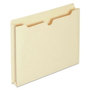 FILE JACKETS AND SLEEVES | Universal UNV74300T Economical File Jackets with Straight Tab - Letter Size, Manila (50/Box)