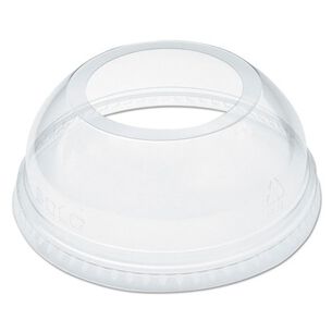 CUPS AND LIDS | Dart DLW626 Open-Top Dome Lid for 16 oz. - 24 oz. Plastic Cups - Clear (1000/Carton)