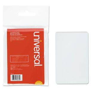LAMINATING SUPPLIES | Universal UNV84650 2.13 in. x 3.38 in. 5 mil Laminating Pouches - Gloss Clear (25/Pack)