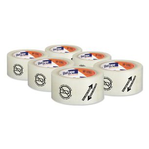TAPES | Duck 242762 2.08 in. x 110 yds. 3 in. Core Folded Edge Tape - Clear (6/Pack)
