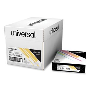 ART AND CRAFT PAPER | Universal UNV11205 8.5 in. x 11 in. 20-lb. Deluxe Colored Paper - Goldenrod (500/Ream)