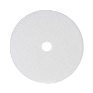 CLEANING AND SANITATION ACCESSORIES | Boardwalk BWK4024WHI 24 in. Polishing Floor Pads - White (5/Carton)