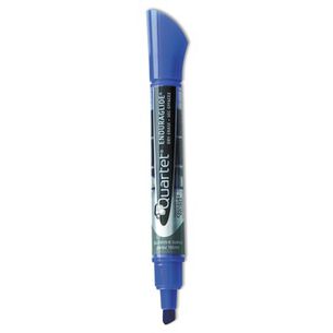 WASHABLE MARKERS | Quartet 5001-3MA Broad Chisel Tip EnduraGlide Dry Erase Marker - Blue (1 Dozen)